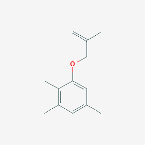 molecular formula C13H18O B8626501 Benzene, 1,2,5-trimethyl-3-[(2-methyl-2-propenyl)oxy]- CAS No. 142874-36-0