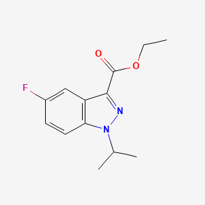 molecular formula C13H15FN2O2 B8626539 Ethyl 5-fluoro-1-isopropyl-1H-indazole-3-carboxylate CAS No. 921941-74-4