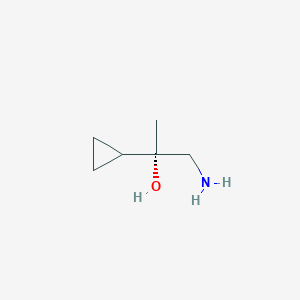 molecular formula C6H13NO B8626542 (S)-1-Amino-2-cyclopropylpropan-2-ol 