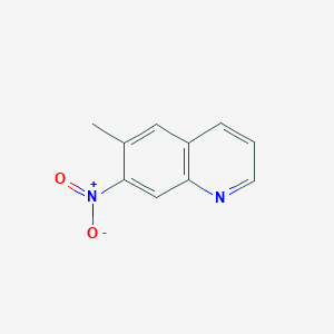 molecular formula C10H8N2O2 B8626568 6-Methyl-7-nitroquinoline 