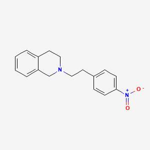 molecular formula C17H18N2O2 B8626603 2-[2-(4-Nitrophenyl)ethyl]-1,2,3,4-tetrahydroisoquinoline 