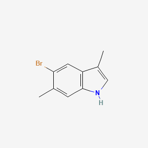molecular formula C10H10BrN B8626609 5-bromo-3,6-dimethyl-1H-indole 