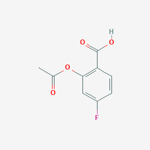 molecular formula C9H7FO4 B8626624 2-Acetoxy-4-fluorobenzoic acid 