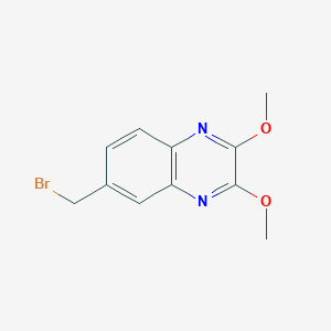 molecular formula C11H11BrN2O2 B8626633 6-Bromomethyl-2,3-dimethoxy-quinoxaline CAS No. 69722-51-6