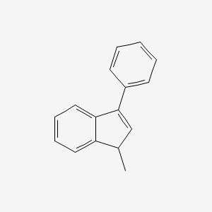 molecular formula C16H14 B8626649 1-Methyl-3-phenyl-1H-indene CAS No. 22360-62-9