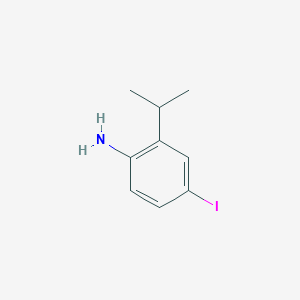 molecular formula C9H12IN B8626668 4-Iodo-2-isopropylaniline 