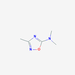 molecular formula C5H9N3O B8626674 N,N,3-Trimethyl-1,2,4-oxadiazol-5-amine CAS No. 7627-13-6