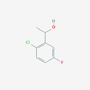 molecular formula C8H8ClFO B8626703 1-(2-Chloro-5-fluoro-phenyl)-ethanol 