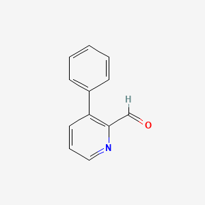 molecular formula C12H9NO B8626716 3-Phenylpyridine-2-carbaldehyde CAS No. 206181-89-7