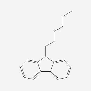 molecular formula C19H22 B8626733 9-n-Hexylfluorene 