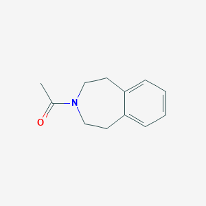 molecular formula C12H15NO B8626763 3-acetyl-2,3,4,5-tetrahydro-1H-3-benzazepine 
