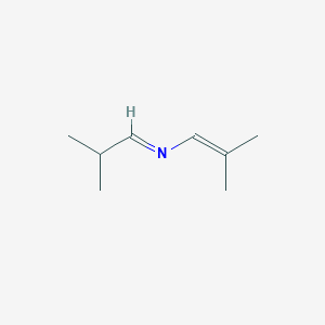 molecular formula C8H15N B8626771 Propenylamine, N-isobutylidene-2-methyl- CAS No. 5339-41-3