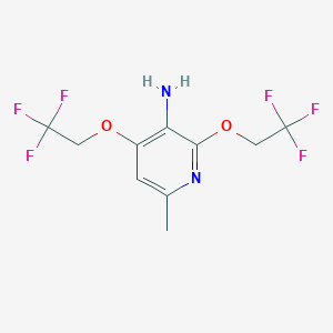 6-Methyl-2,4-bis(2,2,2-trifluoroethoxy)pyridin-3-amine
