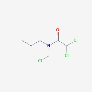 molecular formula C6H10Cl3NO B8626844 2,2-Dichloro-N-(chloromethyl)-N-propylacetamide CAS No. 88498-41-3
