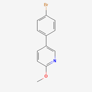 molecular formula C12H10BrNO B8626868 5-(4-Bromophenyl)-2-methoxypyridine 