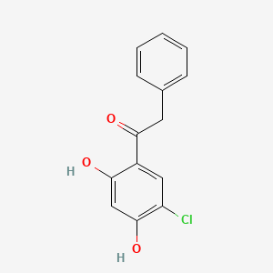 molecular formula C14H11ClO3 B8626888 1-(5-Chloro-2,4-dihydroxyphenyl)-2-phenylethan-1-one CAS No. 92103-22-5