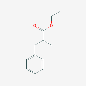 molecular formula C12H16O2 B8626901 Ethyl 2-methyl-3-phenylpropanoate 