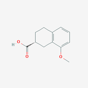 molecular formula C12H14O3 B8626902 (R)-8-Methoxy-1,2,3,4-tetrahydronaphthalene-2-carboxylic acid CAS No. 1184173-28-1