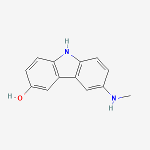 molecular formula C13H12N2O B8626919 6-(methylamino)-9H-carbazol-3-ol 