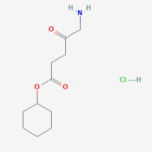 molecular formula C11H20ClNO3 B8627005 Cyclohexyl 5-amino-4-oxopentanoate Hydrochloride CAS No. 321837-79-0