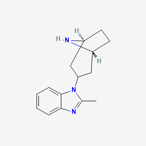 molecular formula C15H19N3 B8627040 1-(8-Azabicyclo[3.2.1]oct-3-yl)-2-methylbenzimidazole 
