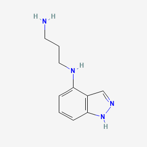 molecular formula C10H14N4 B8627079 4-(3-Aminopropylamino)-indazole 