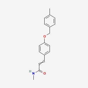 molecular formula C18H19NO2 B8627096 N-Methyl-3-{4-[(4-methylphenyl)methoxy]phenyl}prop-2-enamide CAS No. 649740-51-2