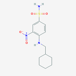 molecular formula C13H19N3O4S B8627142 4-(Cyclohexylmethyl-amino)-3-nitro-benzenesulfonamide 