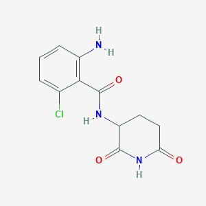 molecular formula C12H12ClN3O3 B8627225 2-amino-N-(2,6-dioxo-piperidin-3-yl)-6-chloro-benzamide 