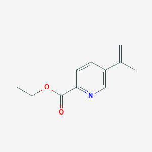 molecular formula C11H13NO2 B8627251 Ethyl 5-(prop-1-en-2-yl)pyridine-2-carboxylate 