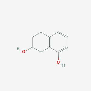 molecular formula C10H12O2 B8627293 1,2,3,4-Tetrahydronaphthalene-2,8-diol 