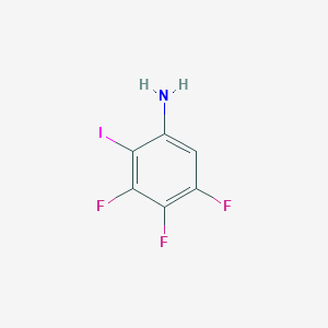 molecular formula C6H3F3IN B8627372 3,4,5-Trifluoro-2-iodoaniline 