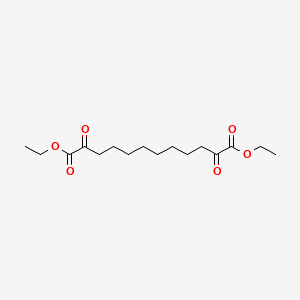 molecular formula C16H26O6 B8627389 Diethyl 2,11-dioxododecanedioate CAS No. 114318-35-3