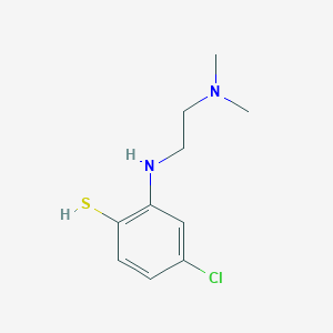 molecular formula C10H15ClN2S B8627404 4-Chloro-2-{[2-(dimethylamino)ethyl]amino}benzene-1-thiol CAS No. 95476-13-4