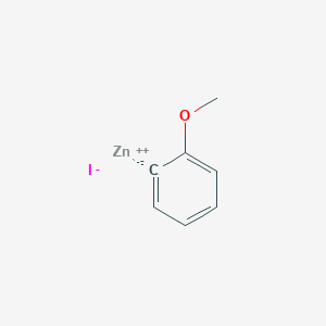 molecular formula C7H7IOZn B8627442 2-Methoxyphenylzinc iodide 0.5M 