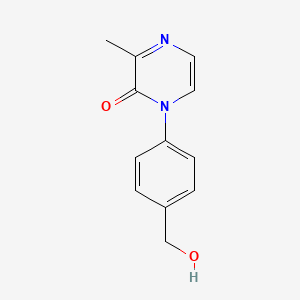 molecular formula C12H12N2O2 B8627518 1-(4-Hydroxymethyl-phenyl)-3-methyl-1H-pyrazin-2-one 