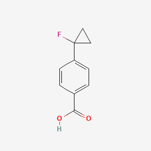 molecular formula C10H9FO2 B8627557 4-(1-Fluoro-cyclopropyl)benzoic acid CAS No. 946118-80-5