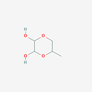 molecular formula C5H10O4 B8627565 5-Methyl-1,4-dioxane-2,3-diol CAS No. 32909-97-0
