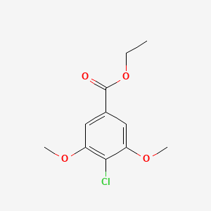 molecular formula C11H13ClO4 B8627566 Ethyl 4-chloro-3,5-dimethoxybenzoate 