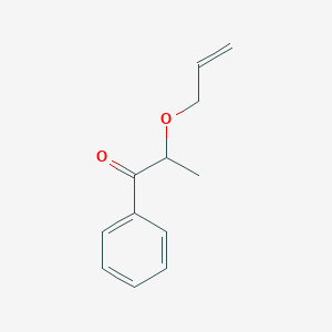 molecular formula C12H14O2 B8627580 2-Allyloxypropiophenone 