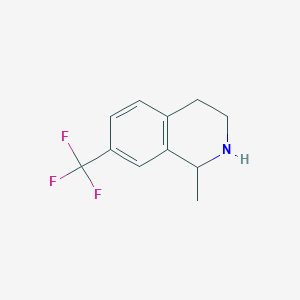 molecular formula C11H12F3N B8627588 1-Methyl-7-trifluoromethyl-1,2,3,4-tetrahydro-isoquinoline 