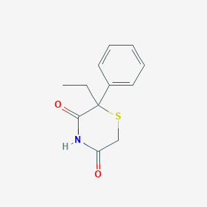molecular formula C12H13NO2S B086276 Phenylthilone CAS No. 115-55-9