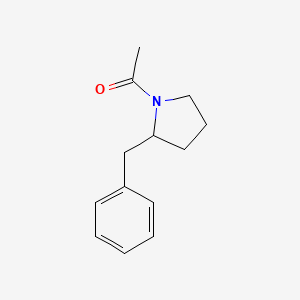 molecular formula C13H17NO B8627682 1-Acetyl-2-benzylpyrrolidine 