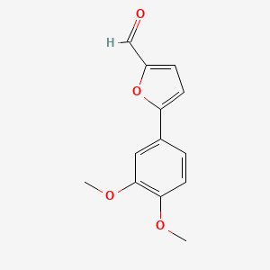 molecular formula C13H12O4 B8627697 5-(3,4-Dimethoxyphenyl)furan-2-carbaldehyde CAS No. 62427-25-2