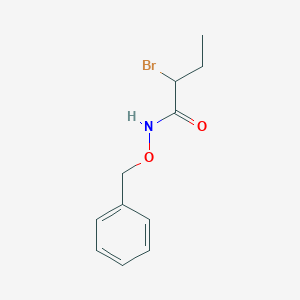 molecular formula C11H14BrNO2 B8627700 2-bromo-N-(phenylmethoxy)butanamide 