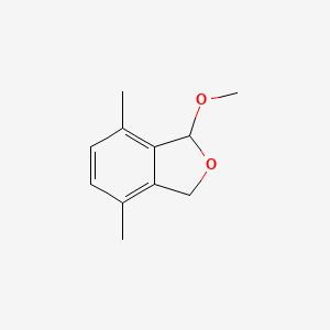 molecular formula C11H14O2 B8627705 1-Methoxy-4,7-dimethyl-1,3-dihydro-isobenzofuran 