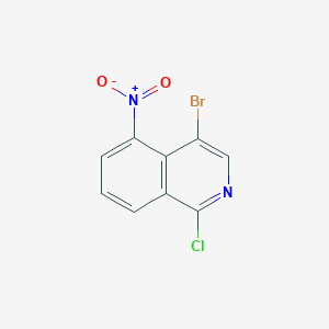 molecular formula C9H4BrClN2O2 B8627708 4-Bromo-1-chloro-5-nitroisoquinoline 