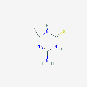 molecular formula C5H10N4S B8627718 4-Amino-6,6-dimethyl-5,6-dihydro-1,3,5-triazine-2(1H)-thione 