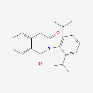 molecular formula C21H23NO2 B8627725 1,3(2H,4H)-Isoquinolinedione, 2-[2,6-bis(1-methylethyl)phenyl]- CAS No. 182800-53-9