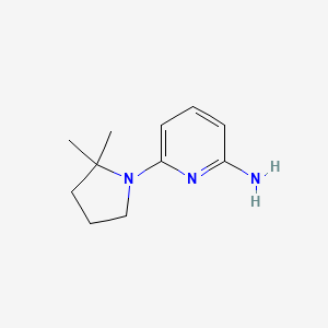 molecular formula C11H17N3 B8627728 6-(2,2-Dimethylpyrrolidin-1-yl)pyridin-2-amine 